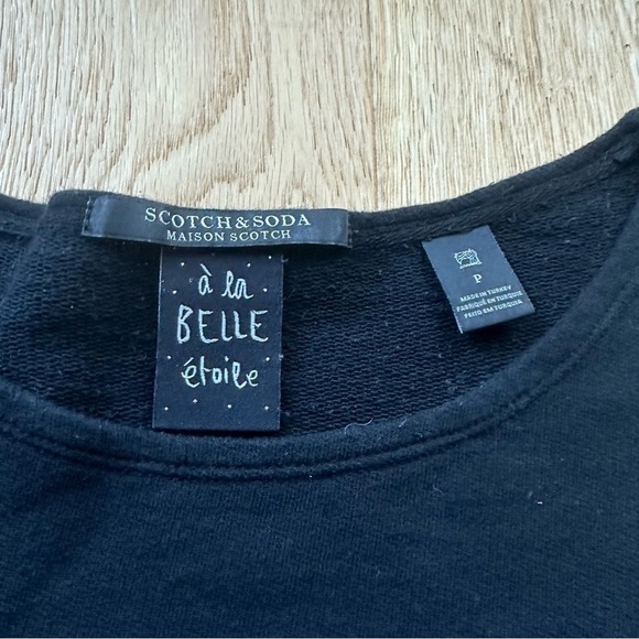 SCOTCH & SODA JOLIE embroidered  black & gold Sweater - P - Picture 12 of 13